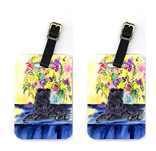 Pair of 2 Affenpinscher Luggage Tags