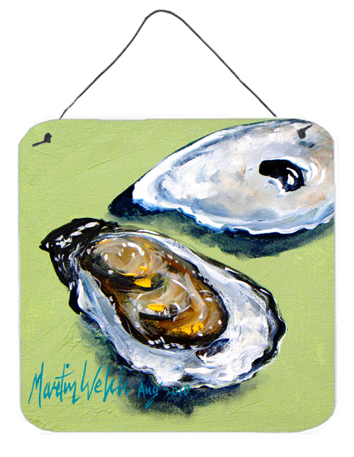 MW1071DS66 Oyster Two Shells Aluminium Metal Wall or Door Hanging Prints