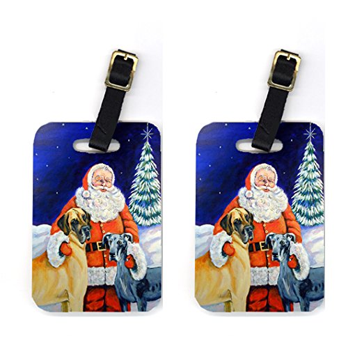 Santa Claus with Great Dane Luggage Tags
