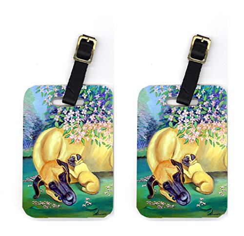 Pair of 2 Great Dane Luggage Tags