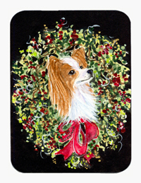Christmas Wreath Papillon Mouse Pad & Hot Pad & Trivet