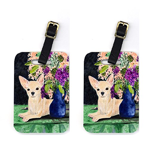Pair of 2 Chihuahua Luggage Tags