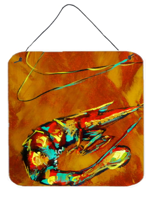 Shrimp Carmel Corn Aluminium Metal Wall or Door Hanging Prints
