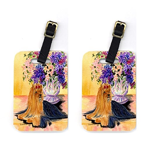 Pair of 2 Yorkie Luggage Tags