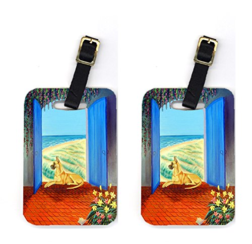 Pair of 2 Great Dane Luggage Tags