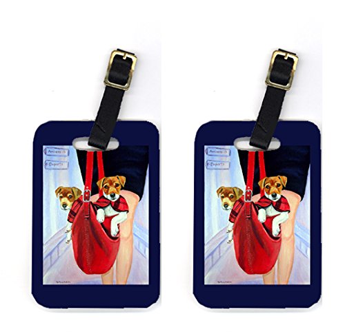 Pair of 2 Jack Russell Terrier Luggage Tags