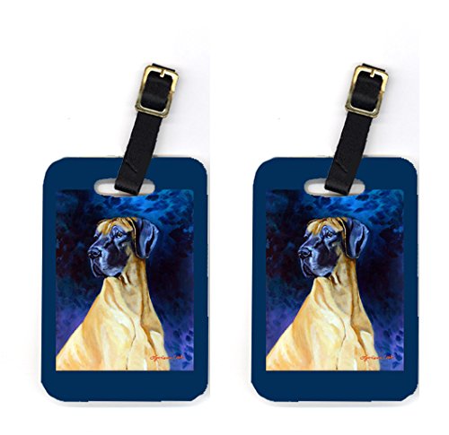 Pair of 2 Great Dane Luggage Tags