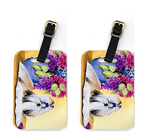 Pair of 2 Shih Tzu Luggage Tags