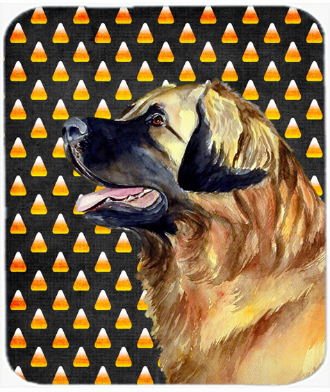 Leonberger Candy Corn Halloween Portrait Mouse Pad, Hot Pad or Trivet