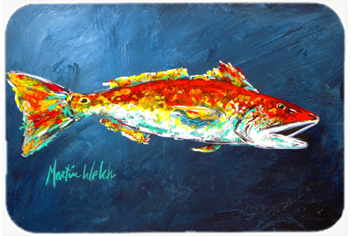 MW1093MP Fish - Red Fish Red for Jarett Mouse Pad- Hot Pad or Trivet