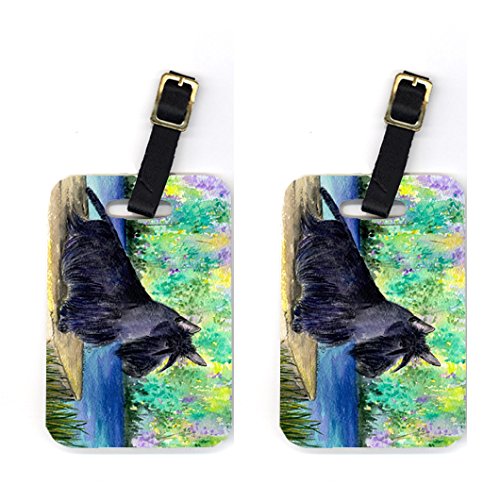 SS8330BT Pair of 2 Scottish Terrier Luggage Tags
