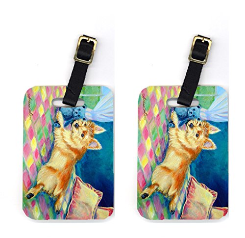 Pair of 2 Norwich Terrier Luggage Tags