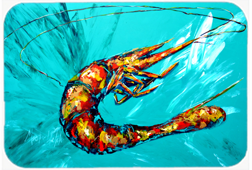 Shrimp Teal Shrimp Mouse Pad, Hot Pad or Trivet