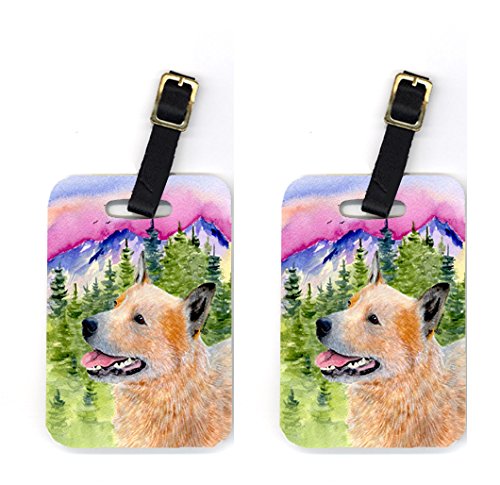 SS8335BT Pair of 2 Australian Cattle Dog Luggage Tags