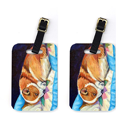 Pair of 2 Corgi Luggage Tags