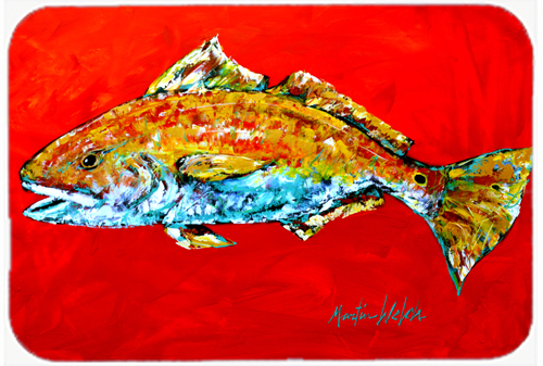 Fish - Red Fish Red Head Mouse Pad, Hot Pad or Trivet