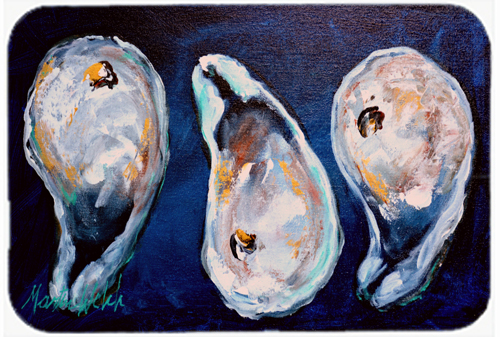 Oysters Give Me More Mouse Pad, Hot Pad or Trivet