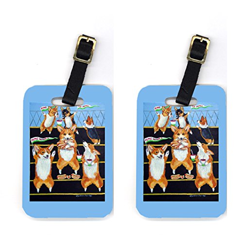 7286BT Go Team Corgi Luggage Tags
