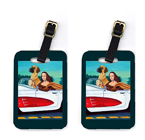 Pair of 2 Great Dane Luggage Tags
