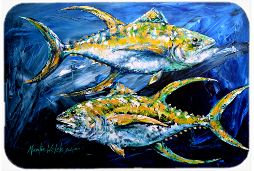 Fish - Tuna Tuna Blue Mouse Pad, Hot Pad or Trivet