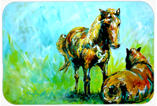 Horse Grazin Mouse Pad, Hot Pad or Trivet