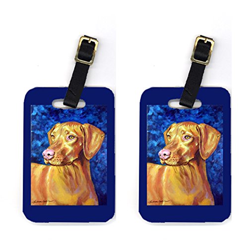 Pair of 2 Vizsla Luggage Tags