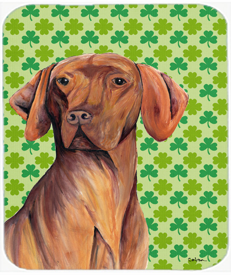 Vizsla St. Patricks Day Shamrock Portrait Mouse Pad, Hot Pad or Trivet
