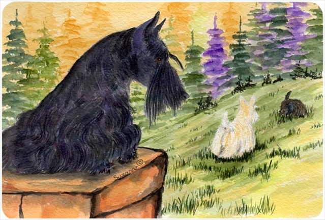 Scottish Terrier Mouse pad- hot pad- or trivet