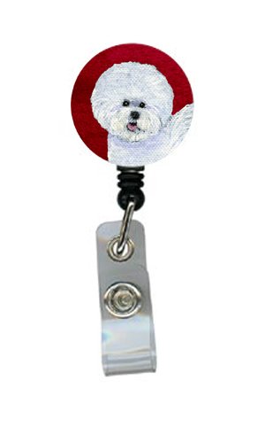 Bichon Frise Retractable Badge Reel or ID Holder with Clip