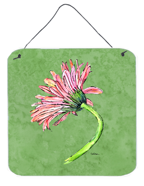 Gerber Daisy Pink Aluminium Metal Wall or Door Hanging Prints