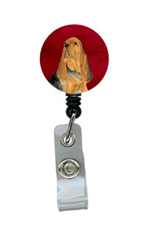 Bloodhound Retractable Badge Reel or ID Holder with Clip