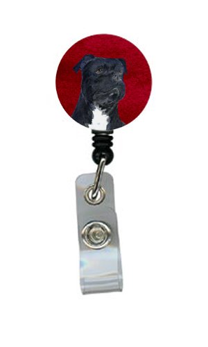 Bull Terrier Retractable Badge Reel or ID Holder with Clip