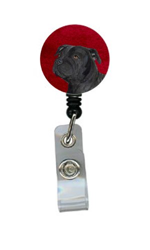 Bull Terrier Retractable Badge Reel or ID Holder with Clip