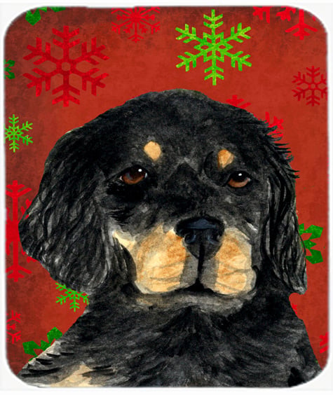 Gordon Setter Snowflakes Holiday Christmas Mouse Pad, Hot Pad or Trivet