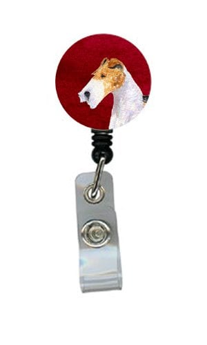 Fox Terrier Retractable Badge Reel or ID Holder with Clip