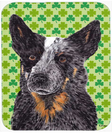 Australian Cattle Dog St. Patricks Day Shamrock Mouse Pad, Hot Pad or Trivet