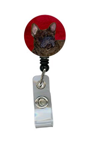 French Bulldog Retractable Badge Reel or ID Holder with Clip