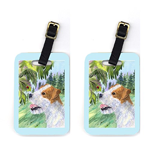 Pair of 2 Jack Russell Terrier Luggage Tags