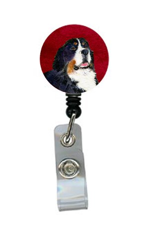Bernese Mountain Dog Retractable Badge Reel or ID Holder with Clip