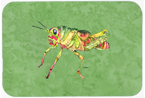 Grasshopper on Avacado Mouse Pad, Hot Pad or Trivet