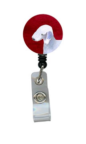 Bedlington Terrier Retractable Badge Reel or ID Holder with Clip