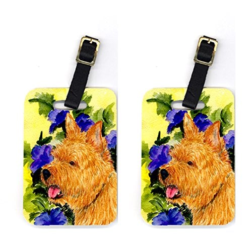 Pair of 2 Norwich Terrier Luggage Tags