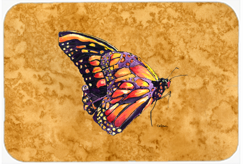 Butterfly on Gold Mouse Pad, Hot Pad or Trivet