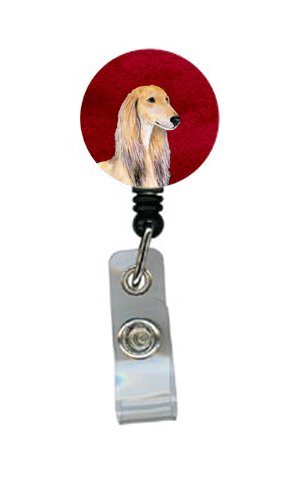 Saluki Retractable Badge Reel or ID Holder with Clip