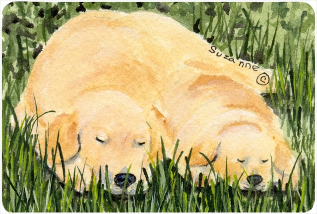 Golden Retriever Mouse pad, hot pad, or trivet