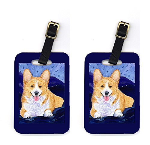SS8414BT Pair of 2 Corgi Luggage Tags
