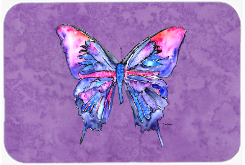 Butterfly on Purple Mouse Pad- Hot Pad or Trivet