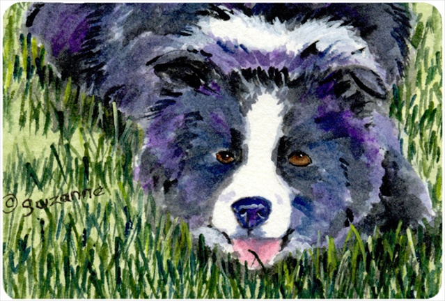 Border Collie Mouse pad, hot pad, or trivet