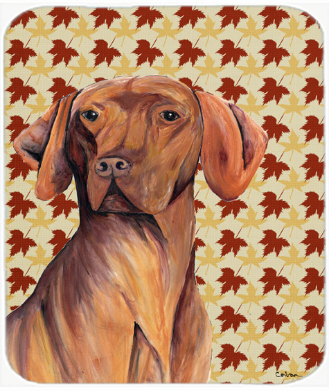 Vizsla Fall Leaves Portrait Mouse Pad, Hot Pad or Trivet