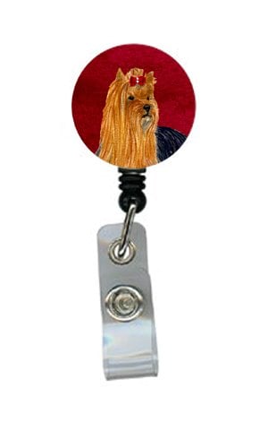 Yorkie Retractable Badge Reel or ID Holder with Clip